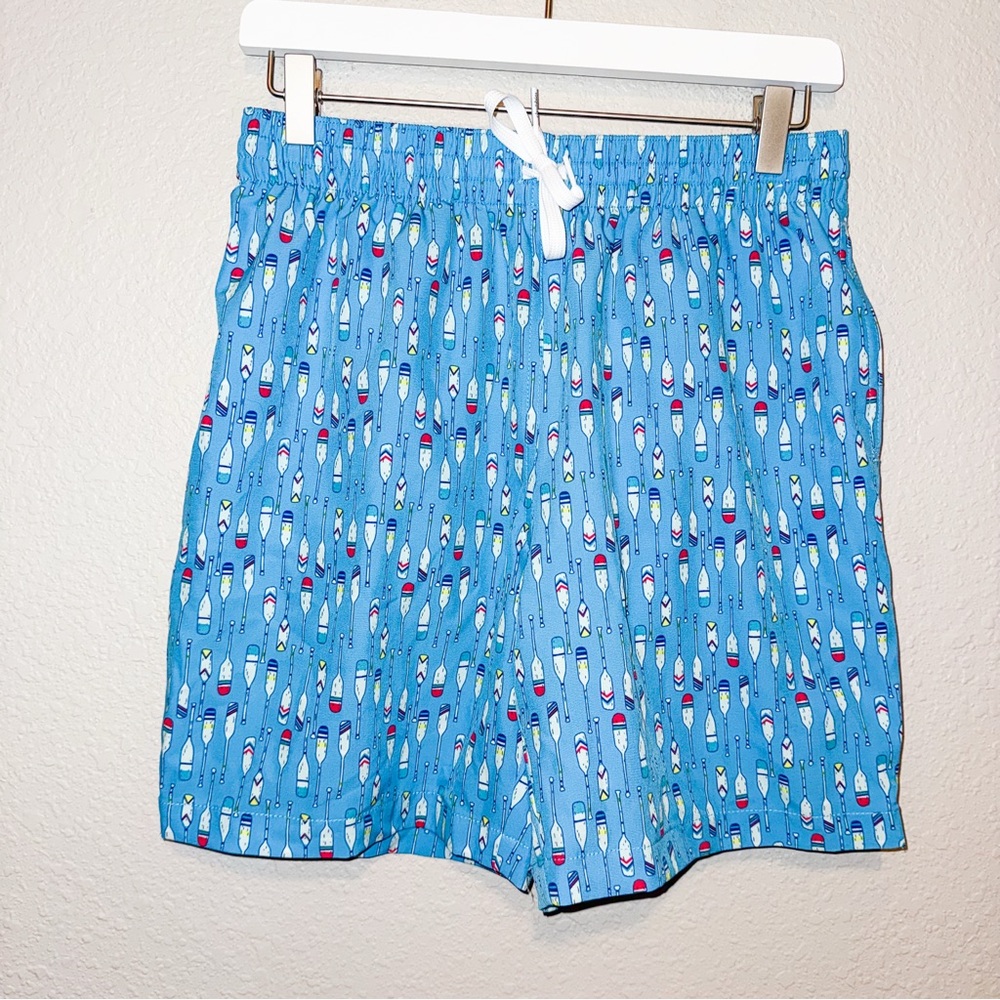 Chubbies Men’s 7 Inch Inseam Oar Printed Swim Trunks Size Small